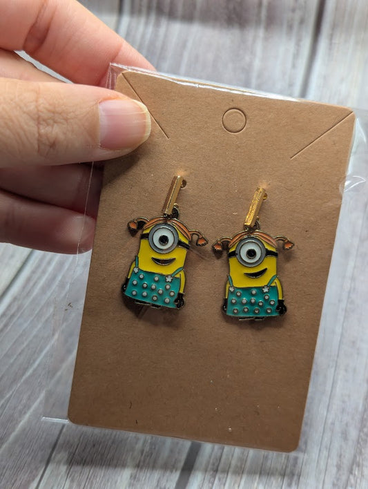 Despicable Me Minion Girl Earrings