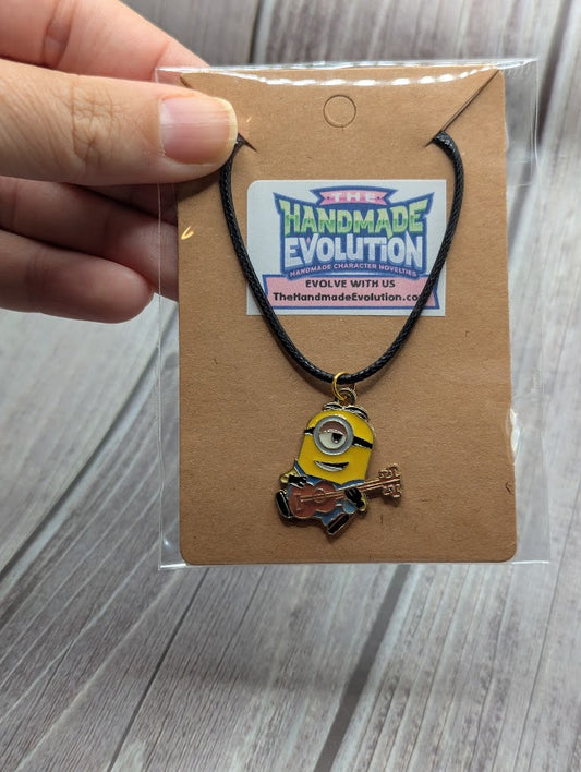 Despicable Me Minion Guitar Black Necklace