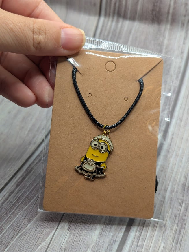 Despicable Me Minion Maid Black Necklace