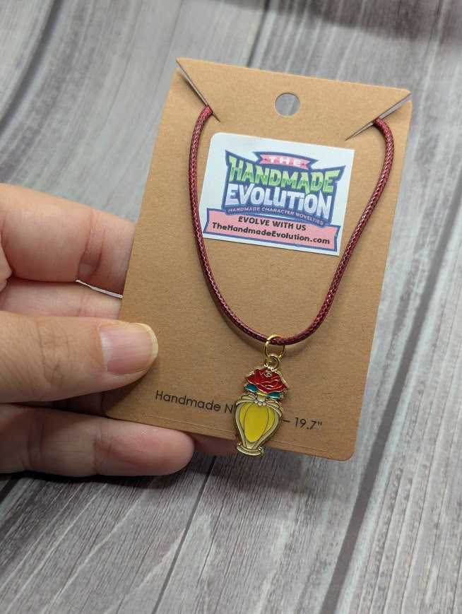Belle Rose Perfume, Red Necklace