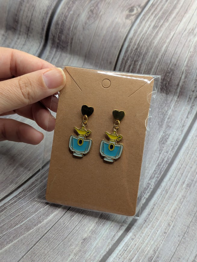 Jasmine Lamp Perfume, Gold Heart Stud Earrings