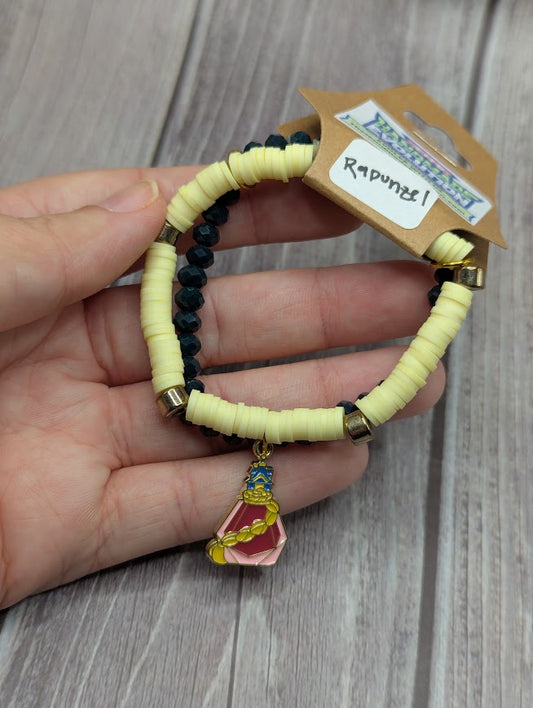 Rapunzel Hair Perfume, Yellow and Black Bracelet