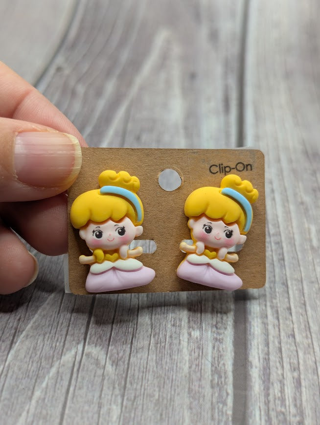 Cinderella, Clip on Earrings