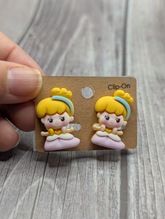 Cinderella, Clip on Earrings