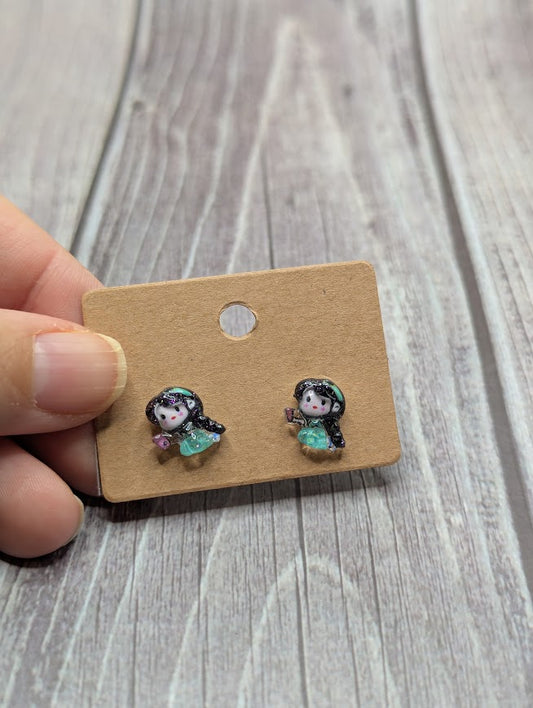 Jasmine, Mini Stud Earrings