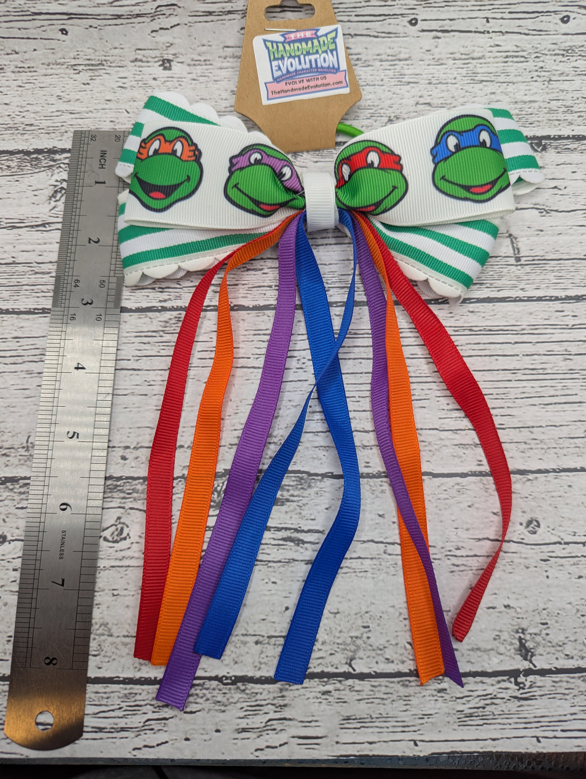 Ninja Turtles Bow,  Hair Tie