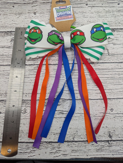 Ninja Turtles Bow,  Hair Tie