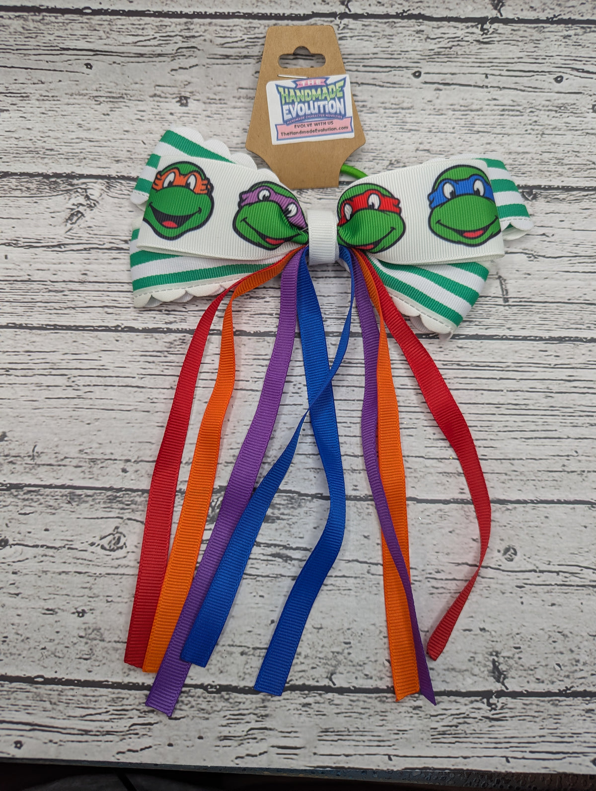 Ninja Turtles Bow,  Hair Tie