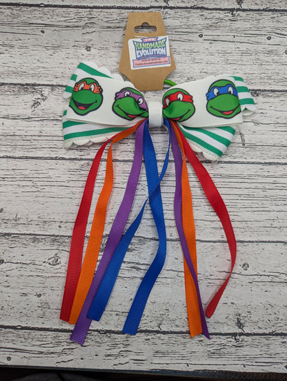 Ninja Turtles Bow,  Hair Tie
