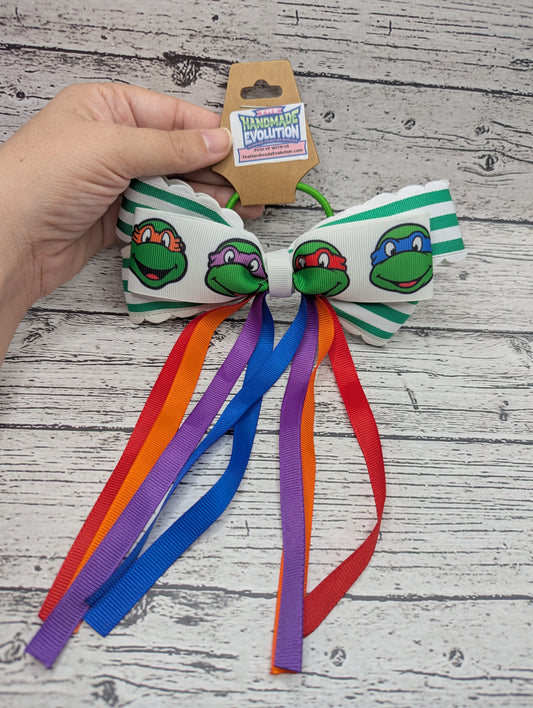 Ninja Turtles Bow,  Hair Tie