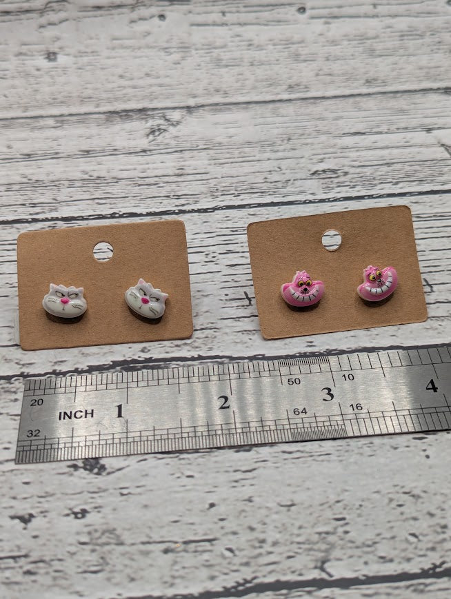 Cinderella Cat, Lucifer, Mini Stud Earrings