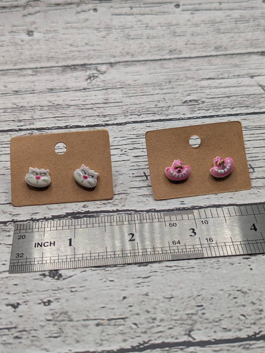 Cinderella Cat, Lucifer, Mini Stud Earrings
