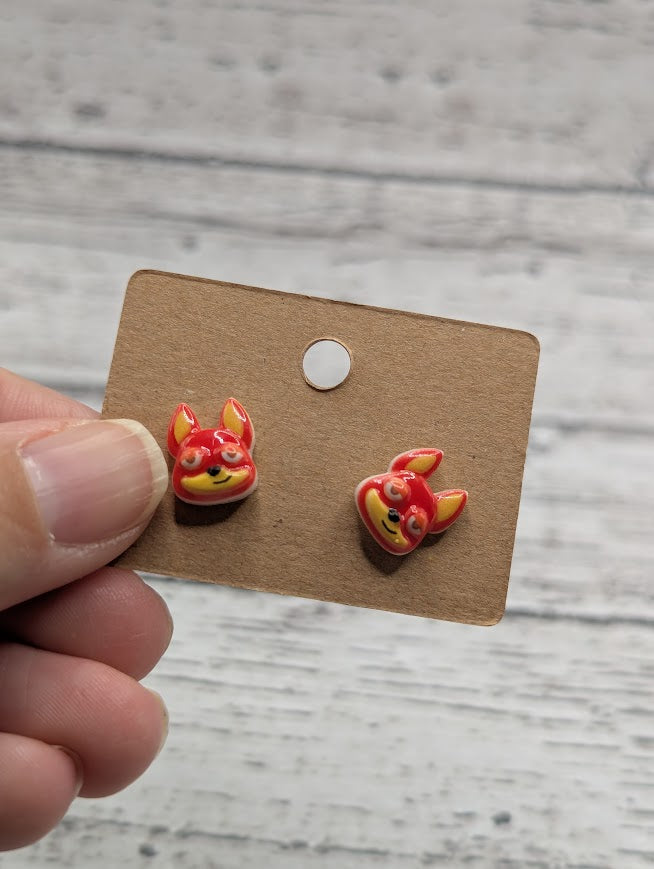 Zootopia, Nick Wilde, Fox, Mini Stud Earrings