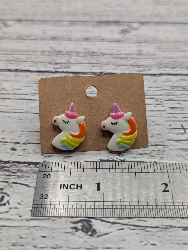 Unicorn Mini Stud Earrings