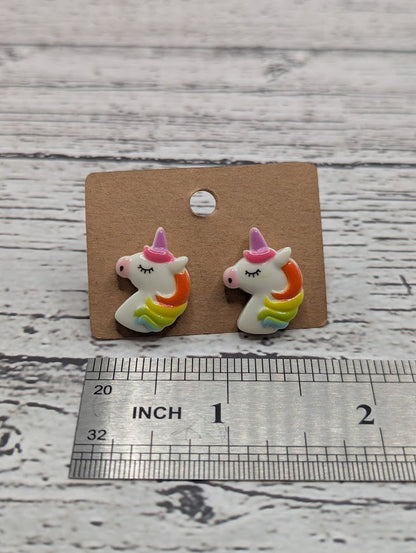 Unicorn Mini Stud Earrings