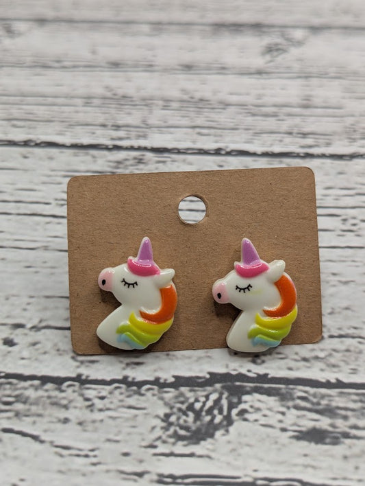 Unicorn Mini Stud Earrings