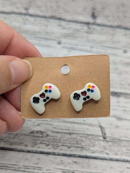 Video Game Mini Stud Earrings, Various Colors