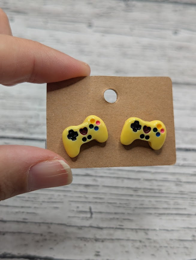 Video Game Mini Stud Earrings, Various Colors