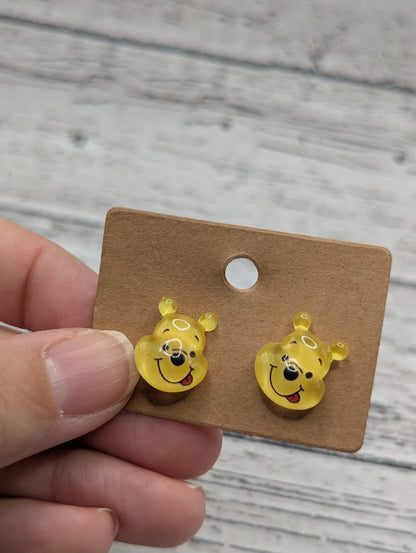 Winnie the Pooh, Mini Stud Earrings