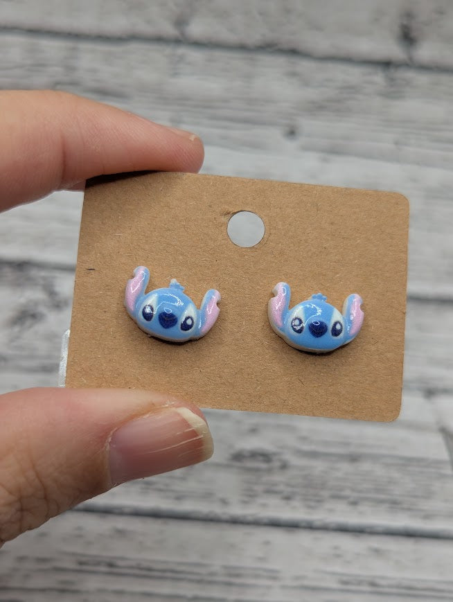 Stitch Face Mini Stud Earrings