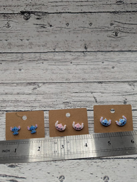 Angel Stitch Mini Stud Earrings