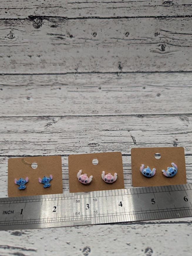 Stitch Face Mini Stud Earrings