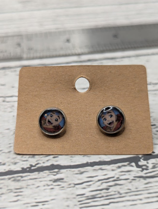 Avatar, Bezel, Mini Stud Earrings