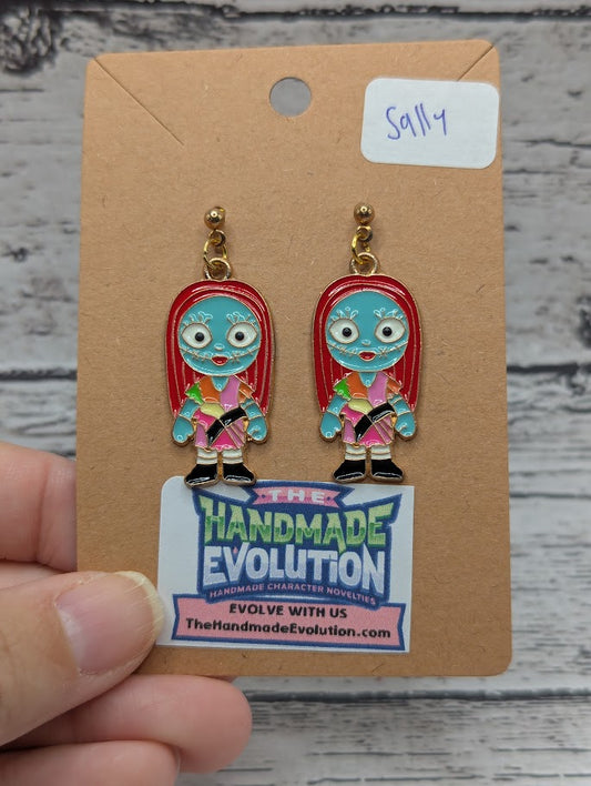 Sally, Gold Dot Earrings