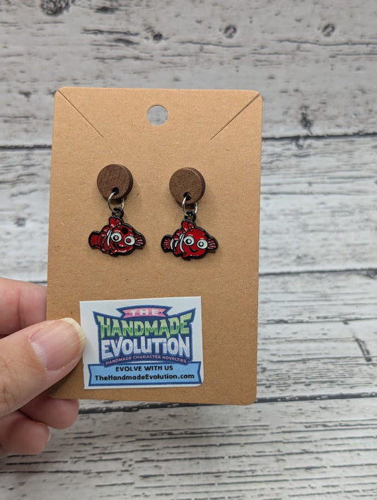 Nemo, Wooden Circle Earrings