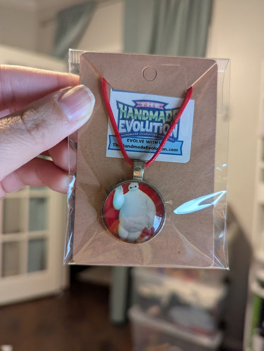 Baymax, Bezel, Red Necklace