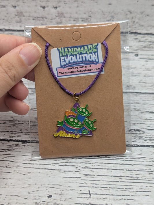 Toy Story Aliens, Purple Necklace