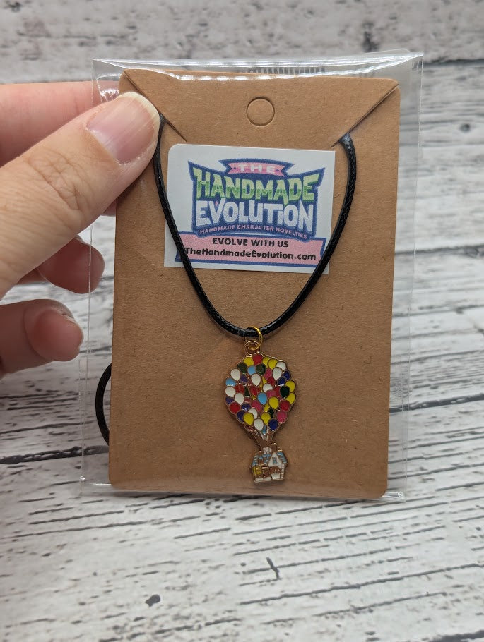 Up Balloon House, Black Necklace