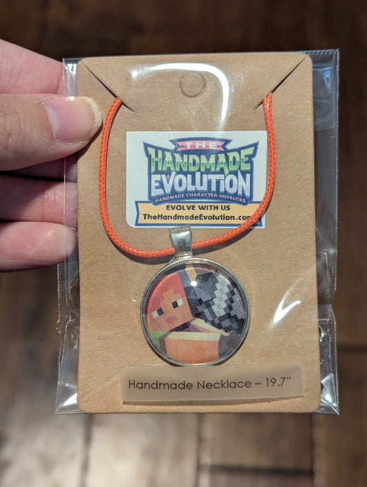 Steve Minecraft, Orange Necklace