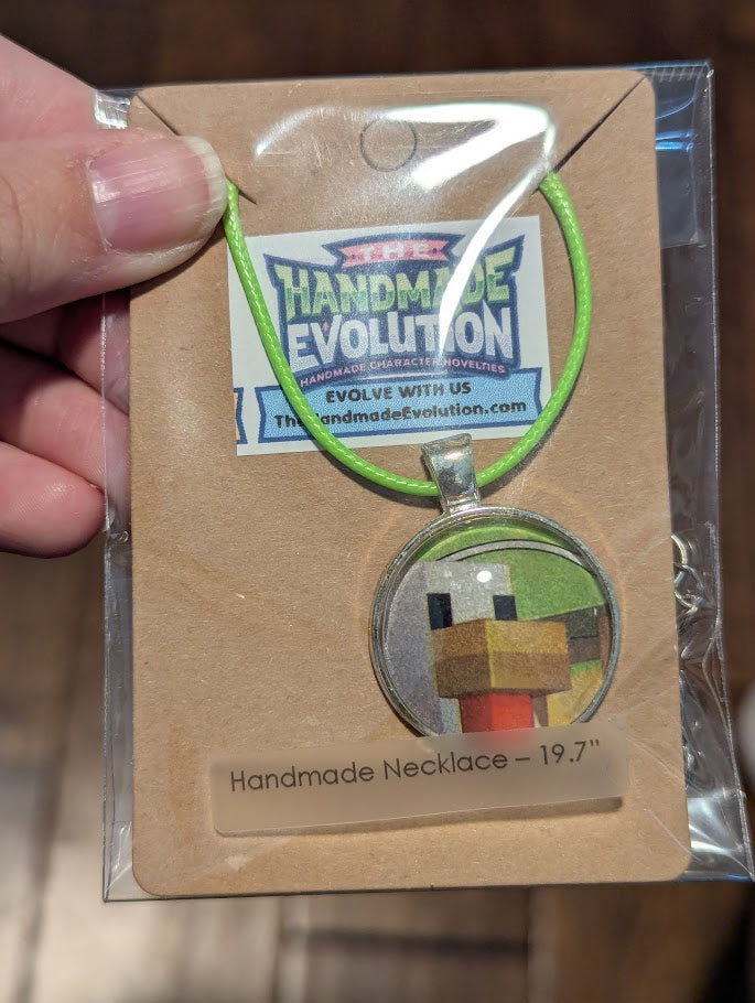 Chicken Minecraft, Green Necklace