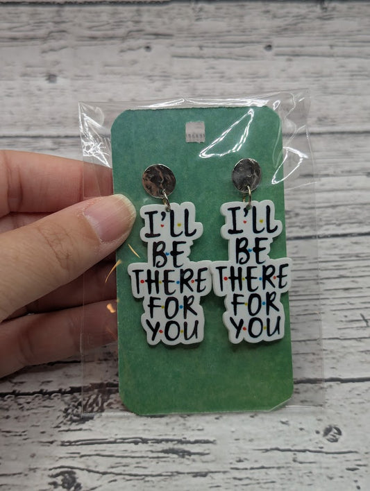 I'll Be There For You, Silver Circle Earrings