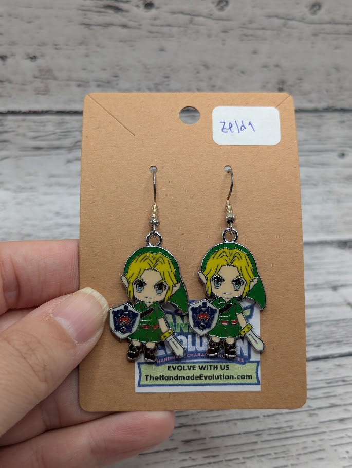 Zelda, Silver Hook Dangle Earrings