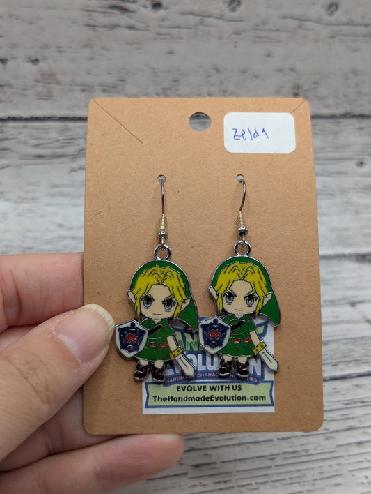 Zelda, Silver Hook Dangle Earrings