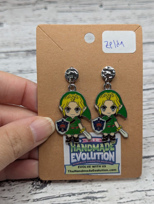 Zelda, Silver Circle Stud Earrings