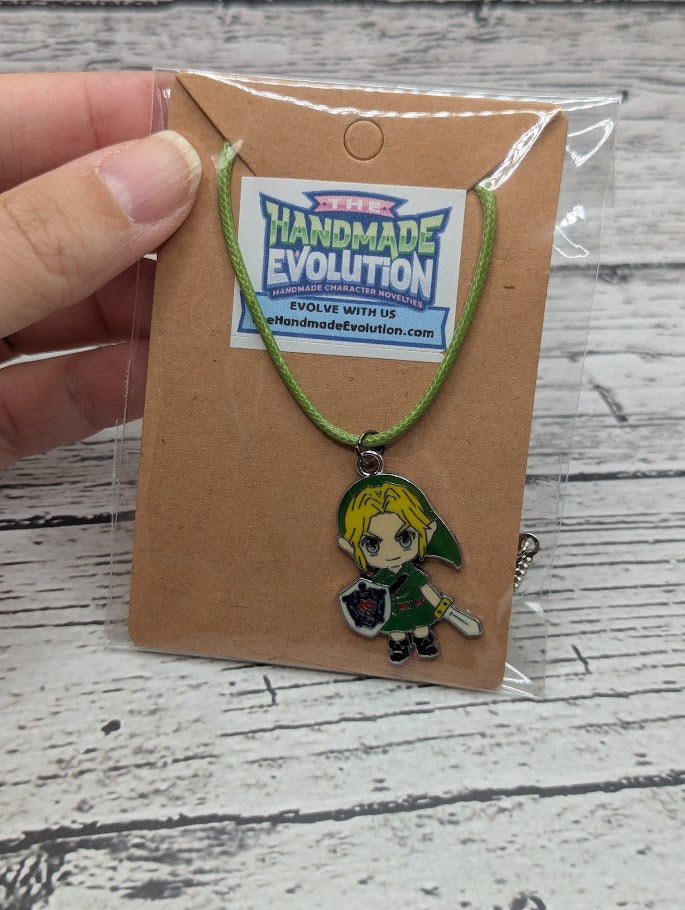 Zelda, Green Necklace