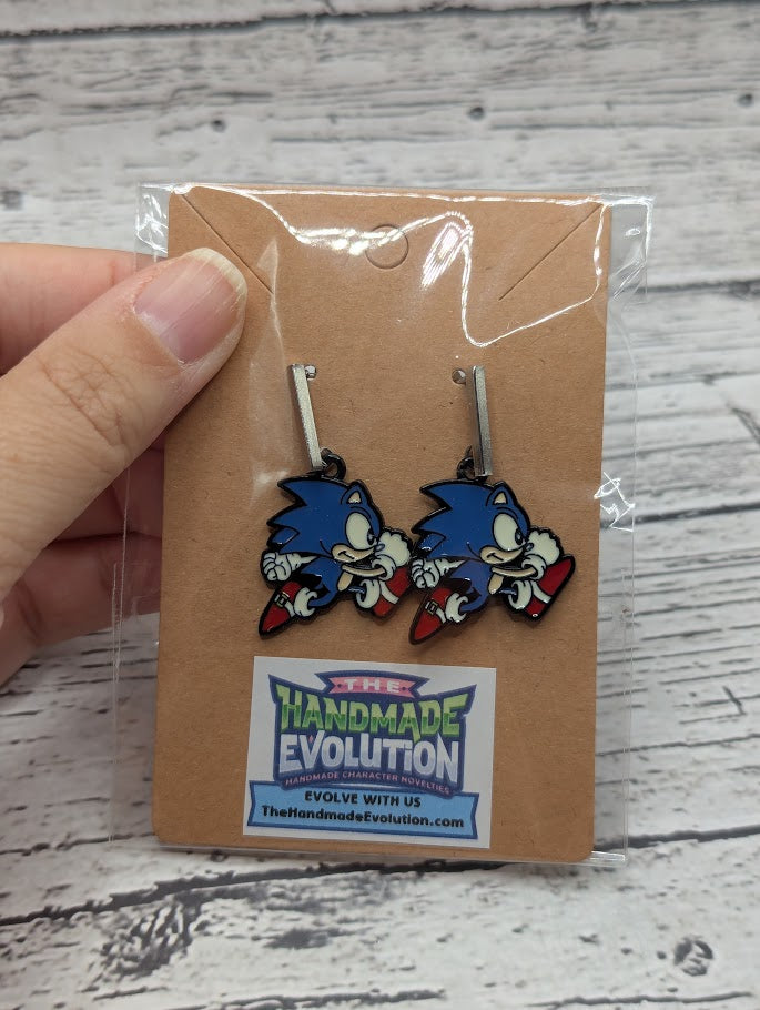 Sonic, Silver Bar Stud Earrings