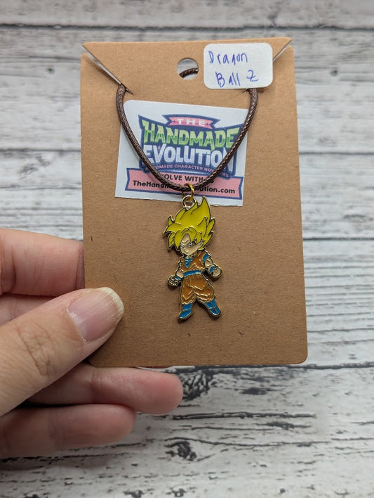 Dragon Ball Z, Yellow Hair, Brown Necklace