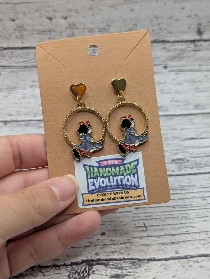 Kiki, Gold Heart Stud Earrings
