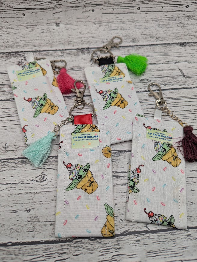 Ice Cream Baby Yoda Chapstick/Lip Balm Holder