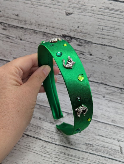 Green Gator Headband