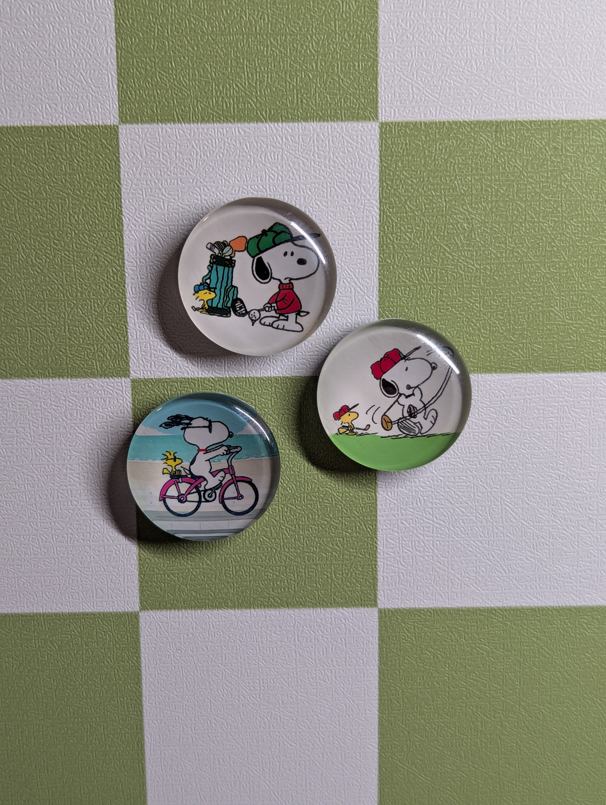 Nostalgic Retro Handmade Glass Magnet