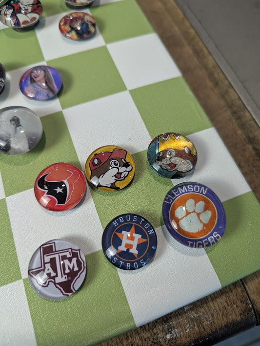 Texas Favorites Handmade Glass Magnet