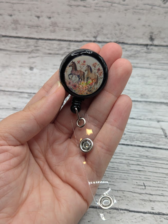 Horse Badge Reel