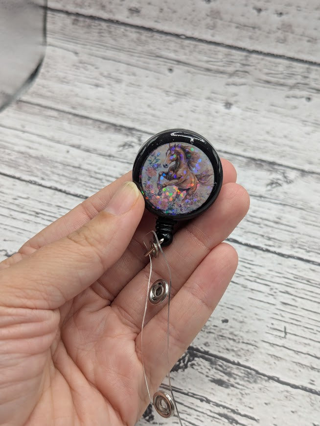 Horse Badge Reel