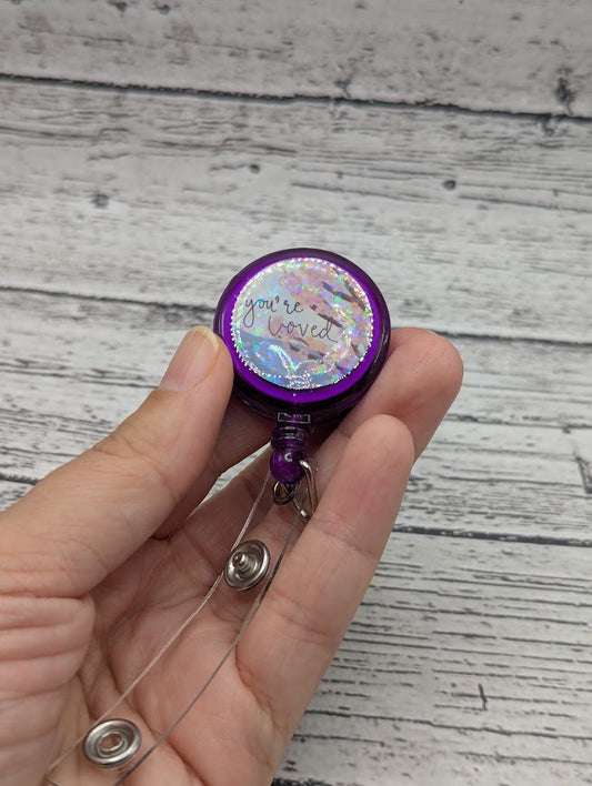 You're Loved Motivation Badge Reel