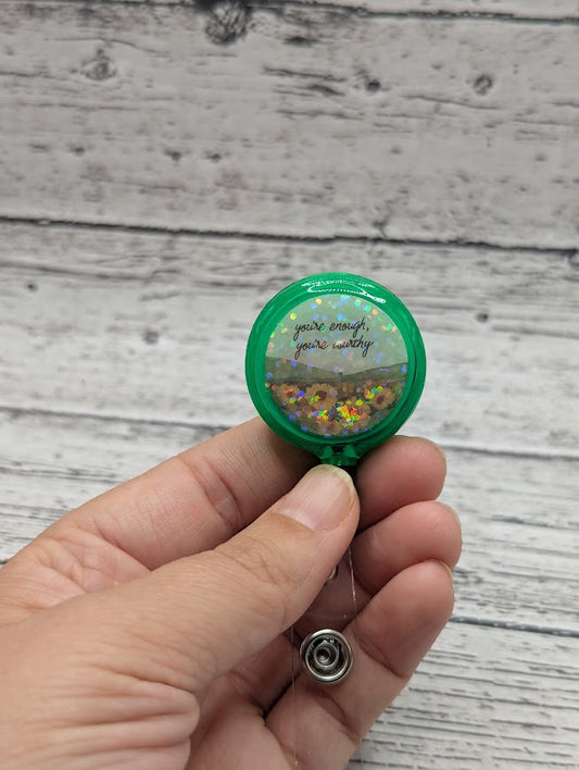 You're Enough You're Worthy Badge Reel